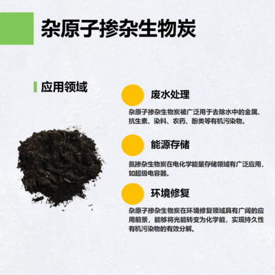 杂原子掺杂生物炭